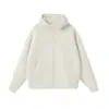 Sudadera con cremallera y mangas raglán de marca moderna, estampado de logotipo personalizado, diseño abierto al frente, adecuada para eventos de empresa y vestimenta de trabajo, chaqueta con capucha hecha a medida