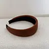 Diadema de Terciopelo de Calabaza con Cabeza de Esponja Estilo Coreano Otoño e Invierno Diadema de Nuevo Diseño de Alta Gama Pinza para el Cabello Elegante Retro para Mujer para Salir