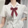 Pajarita Estilo Japonés JK Universitaria para Mujer con Mango Largo Lunares Pajarita Uniforme de Marinero Uniforme Académico Accesorio para Camisa Flor de Cuello