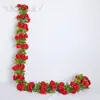 Cipó de Rosa Artificial Cipó de Flor Artificial Flor de Seda Rosa Pequena Flor para Pendurar na Parede Cobertura de Tubo Decoração Alta Simulação