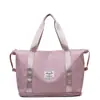 Moda Curta Distância Bolsa de Viagem Portátil Bolsa de Viagem Grande Capacidade Saco de Armazenamento Bolsa de Ombro Esportes Femininos Yoga Fitness Bag