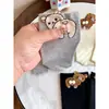 Meias 3D de Urso de Desenho Animado para Primavera e Verão para Mulheres, Design Fofo de Casal, Estilo Urso Ovo Divertido, Meias Femininas de Cano Médio