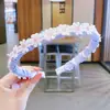 Diadema Dulce, Ondulada, de Malla Floral a la Moda, Lujo Ligero, Versátil, Dentada, Diadema de Aspecto Elevado para Salir, Linda para Mujeres