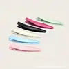 Presilhas Bico de Pato Sem Emendas Redondas de Duas Pontas, Presilhas de Cabelo Pintadas por Spray, Acessórios de Material para DIY, Presilhas de Cabelo Coloridas Doces Macaron Venda por Atacado para Crianças