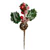 Pino simulado transfronterizo esquejes de baya de aguja de pino decoración navideña piña ramo de aguja de pino accesorios esquejes de aguja de pino navideño