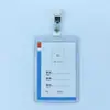 Capa de Borracha Dura de PVC Capa Dura para Cartão Espessada 70C Crachá de Identificação de Trabalho Crachá Crachá de Trabalho Capa Transparente Dura para Cartão Atacado