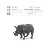 Simulação sólida PVC animal selvagem modelo decoração atacado tigre leão girafa elefante hipopótamo micro paisagem