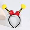Acessórios de cabelo de joaninha borboleta formiga transfronteiriços, faixa de cabelo, óculos engraçados, traje, performance de bola, festa, óculos de antena
