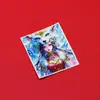 Núcleo de Pintura Dorada de Hada Zorro de Colores, Belleza Semipintada a Mano con Nueve Colas, Lienzo de Pintura Thangka de Color Deslumbrante, Colgante, Caja Gahu al por Mayor