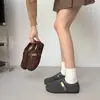 Zapatos peludos para mujer, modernos, nuevo estilo 2026 con velcro, zapatos planos Mary Jane, de lana, retro, versátiles, para primavera, versión coreana