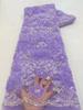 Indústria pesada tridimensional borboleta malha disco flor renda Bead tubo bordado bolha grânulo lantejoulas vestido de noiva moda tecido vestido infantil