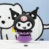 Llavero Grande de Kuromi Colgante Pequeño Llavero de Kuromi Sanrio Muñeca Colgante de Plástico Blando Muñeca de Caja Misteriosa