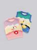 Nuevo Chaleco de Punto para Niños Espesado Otoño e Invierno para Niñas Bloque de Color Pato Cuello Redondo Chaleco Protección de Vientre Ropa para Niños Suéter Venta al por Mayor