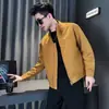 Gola Alta Estilo Workwear Moda Versátil Roupas Masculinas Estação Primavera e Outono Cor Sólida Negócios Tendência Manga Longa Jaqueta Novo Estilo