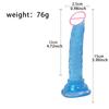 Noche larga masturbación femenina estimulación simulación color cristal pene pequeño consolador productos sexuales para adultos consolador