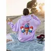 Exportación Transfronteriza Amazon Wish Sudadera con Capucha Día de la Independencia Helado Fuegos Artificiales Estampado Una Pieza Lote