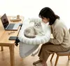 Hamaca de Malla Transpirable para Gatos de Verano, Tumbona para Gatos en Ventana, Nido para Gatos en Balcón, Ventosa para Vidrio, Cama para Gatos, Suministros