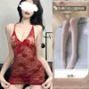Escuchando Borracho Feng Qing Qu Lencería Morada Pura Tentación Camisón Sexy Encaje Ceñido a la Cadera Falda Tentación para Dormir Fácil de Quitar Camisón para Pecho Pequeño