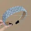 Faixa de Cabeça Outono e Inverno para Mulheres, Faixa de Cabeça de Aba Larga para Lavar o Rosto, Coque de Cabelo Retrô com Topo Alto, Acessório de Cabeça de Luxo Acessível para Uso Externo