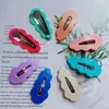 Ola Nueva Coreana Clip Rompepelo Infantil Pegamento Cremoso Pinza para el Cabello DIY Dulce Lindo Color Caramelo Gota de Agua Clip BB