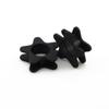 1 par de expansores de orelha de silicone macio para hélice, quadrado, coração, cinco estrelas, triângulo, oco, cor mista, piercing corporal
