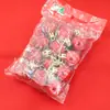 Conjunto de 12 Bolas de Natal Rosa Brilhantes e Foscas, 3cm, em Saco Opp, Bolas Redondas de Plástico Galvanizado para Decorações de Árvore de Natal