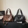 Bolsa tote de novo estilo, bolsa tote casual de PU, grande capacidade, bolsa de ombro, bolsa transversal, bolsa de bagagem para viagens curtas, bolsa de academia