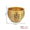 Jarra de Cien Bendiciones de Latón, Jarra de Arroz, Adorno Atractor de Riqueza, Decoración del Hogar, Artesanía Adorno Atractor de Riqueza para Oficina