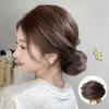 Cabello Real Moño Bajo Anillo para Cabello Femenino Artefacto para Cabello Perezoso Bolsa para Cabello Liso Flor de Capullo Esponjosa Natural Moño Bajo