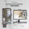 Espejo de Baño Inodoro Inodoro Espejo de Cristal Espejo Cuadrado Colgante de Pared Sin Perforaciones Colgante Horizontal Colgante Vertical Soporte de Espejo