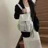 Mochila para Mujer 2026 Estilo Nuevo Simple de Alto Valor Estilo Ins Estudiante Bolso Escolar Gran Capacidad Cordón Mochila de Viaje