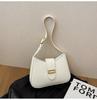 Bolsa de Comércio Exterior Transfronteiriço Feminina 2025 Nova Moda Simples Bolsa de Ombro Casual Retrô Grande Capacidade Bolsa de Axila