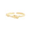 1604 K-Style Ins Nicho Diseño de Lujo Accesible Giro Cruz Nudado Anillo Plata Esterlina S925 Anillo de Plata Abierto Femenino