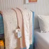 Colcha de Verano de Doble Capa de Gasa Ultra Suave 100% Algodón Hilo de Hielo, Colcha Fina de Gasa de Hielo de Algodón Puro para Aire Acondicionado, Lavable a Máquina