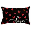 Funda de Almohada para el Día de San Valentín Transfronteriza, Decoración de Ambiente Festivo, Funda de Cojín para Sofá del Hogar, Funda de Cojín para Dormitorio con Estampado de Amor
