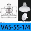 Taozhuo Ventosa de Succión al Vacío Vas-40-G1/4 Vas-55-G1/4 Vas-75-G1/4 Ventosa de Succión al Vacío Industrial