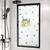 Pegatina de Vidrio para Baño de Animales Lindos Translúcida Opaca Anti-Miradas Indiscretas Dibujos Animados Película para Ventana de Baño Vidrio Esmerilado