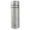 Taza aislada de apertura de un clic, elegante y portátil, taza de apertura rápida, portavasos para coche, taza con separación de té y agua, vaso de cristal para negocios