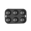 Venta Caliente 6 Moldes Redondos Consecutivos Moldes de Silicona Moldes Pequeños para Pastel Chocolate Galleta Moldes Caseros para Hornear
