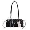 2026 Nuevo Bolso de Mano de Primavera Estilo Coreano Bolso Tote Pequeño para Mujer Gama Alta Lunares Nicho Bolso Almohada Bolso de Hombro Cruzado Individual