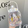 Botella de Agua de Gran Capacidad con Alto Atractivo Estético, Adecuada para Mujeres, Hecha de Plástico Duradero, Resistente a Altas Temperaturas y Golpes, Botella de Agua Deportiva Portátil para Estudiantes