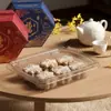 Caja Desechable de Frutas Secas de 300g Plástico Transparente Batata Seca Yaca Seca Empaque Sellado Caja de Frutas y Verduras