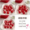 Banda de goma para niños Niña Trenza Accesorios para el cabello de Año Nuevo que no dañan el cabello Cuerda elástica para el cabello Anillo para el cabello de pulgar rojo para bebé
