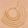 Comércio Exterior Transfronteiriço Terno Joias Pulseira Personalizada Nova Liga Combinação Pulseira Conjunto de Seis Peças Venda Quente