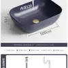Maotao Colorido Simple Lavabo de Mesa Hogareño Baño Lavabo Cerámico Balcón Apartamento Pequeño Lavabo Artístico Lavabo