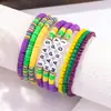 Explosões Transfronteiriças Mardi Gras Carnaval de Música Pulseira Multicamadas Cerâmica Macia Letra Empilhada Usar Pulseira