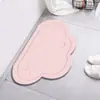 Tapete de chão fofo de nuvem para banheiro, antiderrapante, secagem rápida, tapete de chão para porta de banheiro, absorvente, tapete de chão para lavatório, secagem fácil, resistente ao desgaste