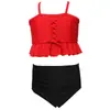 Novo Maiô Infantil 2026 Amazon Transfronteiriço Maiô Cortado Nylon Cor Lisa Fabricante Ponto de Venda Atacado
