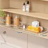 Estante de pared sin taladro para organizar y almacenar artículos en dormitorios, almacenamiento junto a la cama, organizador acrílico de libros y papelería para estudiantes