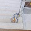 S925 Prata Agulha Banhado A Ouro Micro-incrustado Zircão Natural Brincos de Pérola de Água Doce Pequenos Brincos de Cabaça Pérola Leve Forte